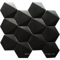 Glossy Pure Cement White Marble 3D Hexagon Tile 2′′ Hexagon Marble Mosaic